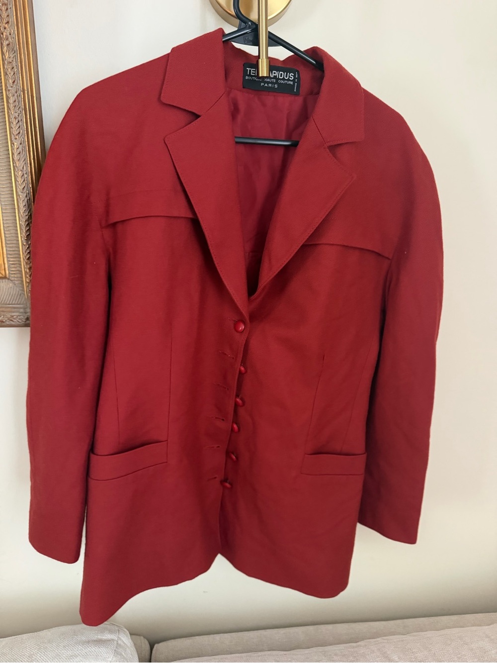 Red Women's Tailored Jacket Vintage